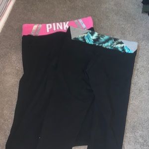 💎VS Pink Capri leggings - gently worn💎